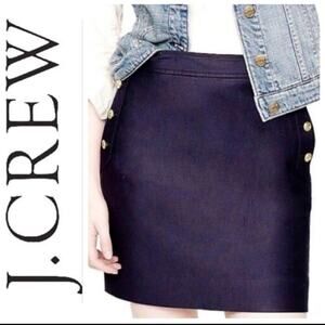 J Crew Nautical Postage Stamp Skirt Sz 4